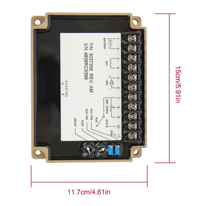 DURAFORCE Electronic Engine Speed Controller/governor For Generator Engine 3037359
