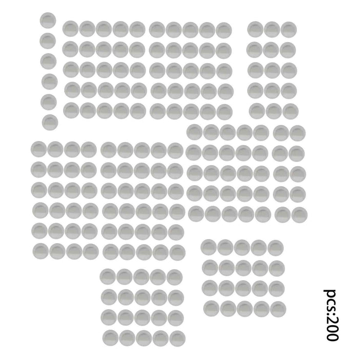 DURAFORCE 1/2" 200Pcs G25 Precision Mirror Polish Bearing Balls Chrome Steel for locks