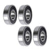 DURAFORCE 4Pieces 63/22-2RS Sealed 22 × 56 × 16 mm Pre-Lubricated Deep Groove Ball Bearing