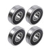DURAFORCE 4Pieces 63/22-2RS Sealed 22 × 56 × 16 mm Pre-Lubricated Deep Groove Ball Bearing