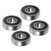 DURAFORCE 4Pieces 63/22-2RS Sealed 22 × 56 × 16 mm Pre-Lubricated Deep Groove Ball Bearing
