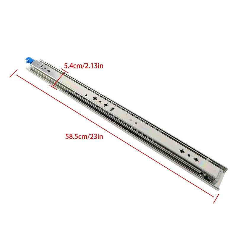 DURAFORCE 1 Pair Locking Drawer Slides 22 Inch Lock & Full Extension 250 lbs Load Capacity