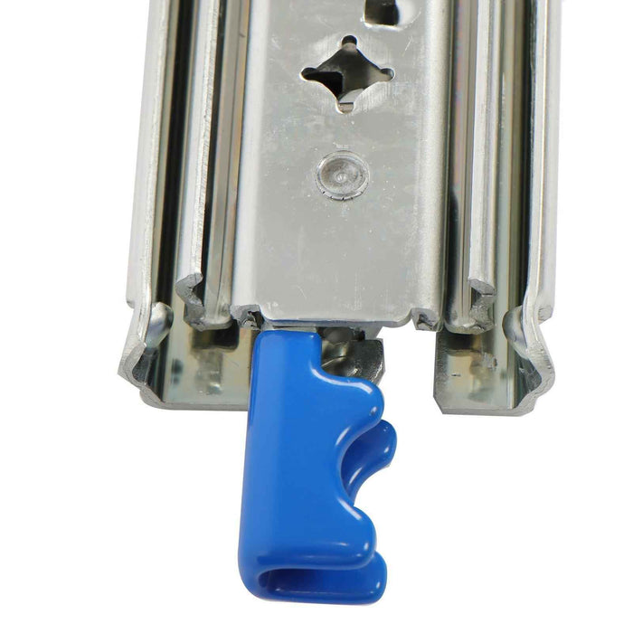 DURAFORCE 1 Pair Locking Drawer Slides 22 Inch Lock & Full Extension 250 lbs Load Capacity