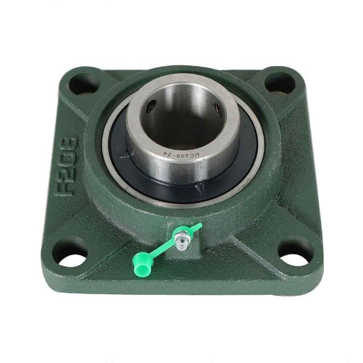 DURAFORCE 2 Pack 1-1/2" Bore 4 Bolt Solid Base UCF208-24 Pillow Block Flange Bearing