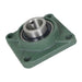 DURAFORCE 2 Pack 1-1/2" Bore 4 Bolt Solid Base UCF208-24 Pillow Block Flange Bearing