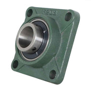 DURAFORCE 2 Pack 1-1/2" Bore 4 Bolt Solid Base UCF208-24 Pillow Block Flange Bearing