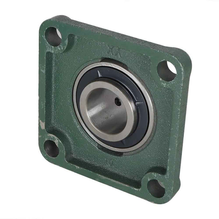 DURAFORCE 2 Pack 1-1/2" Bore 4 Bolt Solid Base UCF208-24 Pillow Block Flange Bearing