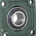 DURAFORCE 2 Pack 1-1/2" Bore 4 Bolt Solid Base UCF208-24 Pillow Block Flange Bearing