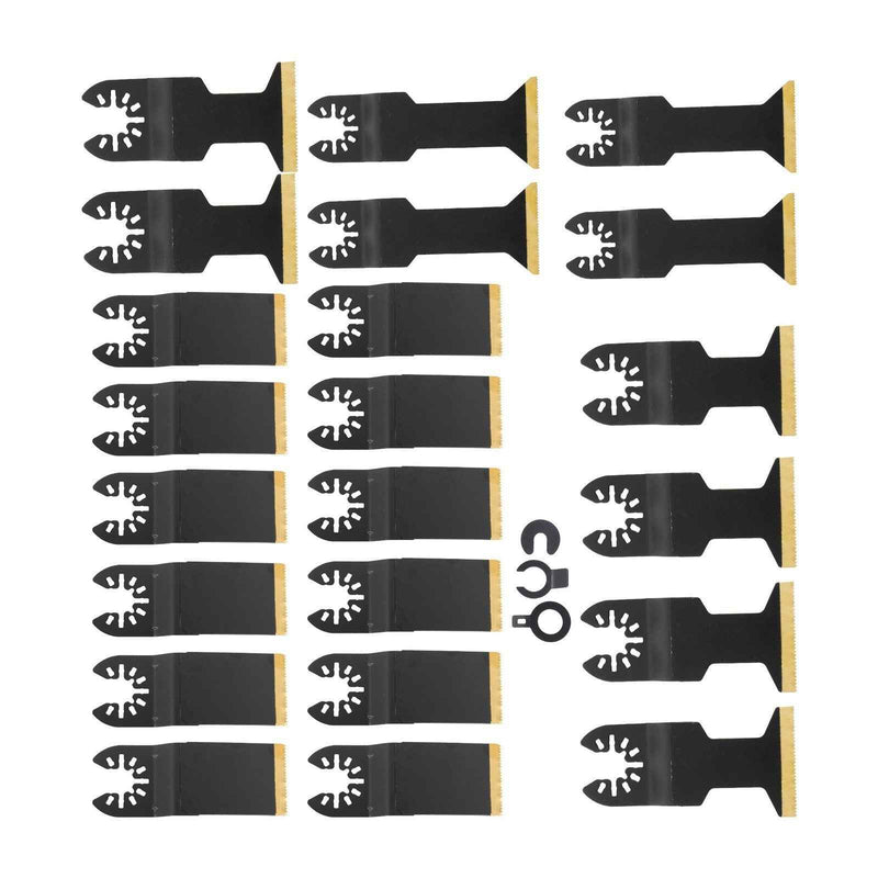 DURAFORCE Professional Steel Oscillating Tool Blade 22 Pieces 3 Types for Metal Nails