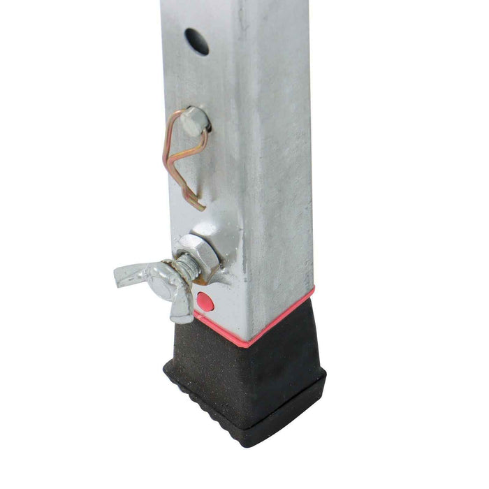 DURAFORCE Folding Scaffolding, 1.8m Adjustable Lift Height Work Platform Scaffold Portable