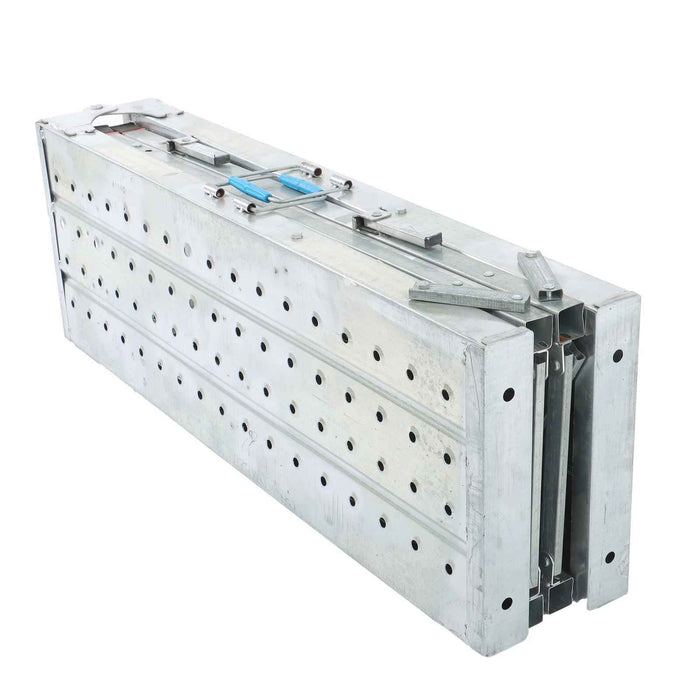 DURAFORCE Folding Scaffolding, 1.8m Adjustable Lift Height Work Platform Scaffold Portable