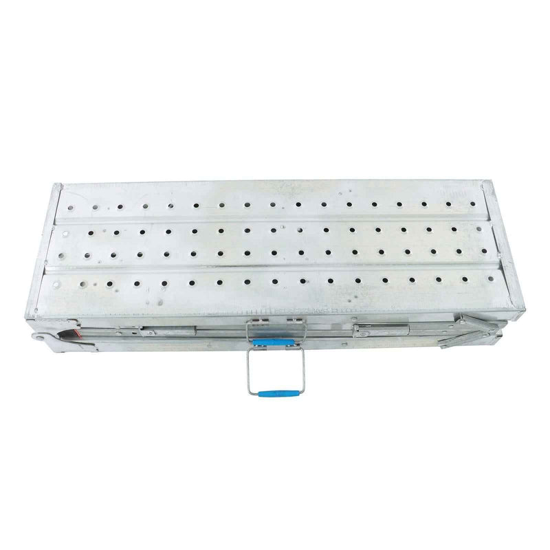 DURAFORCE Folding Scaffolding, 1.8m Adjustable Lift Height Work Platform Scaffold Portable