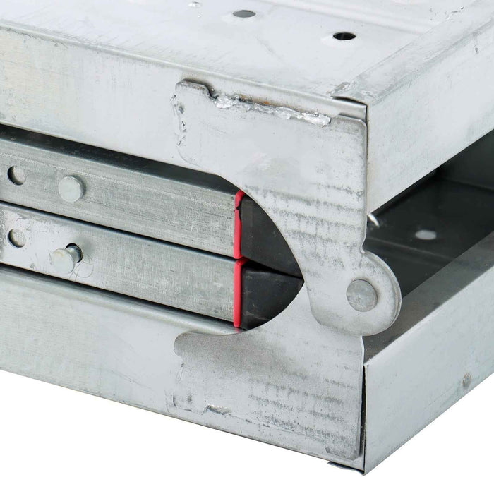 DURAFORCE Folding Scaffolding, 1.8m Adjustable Lift Height Work Platform Scaffold Portable