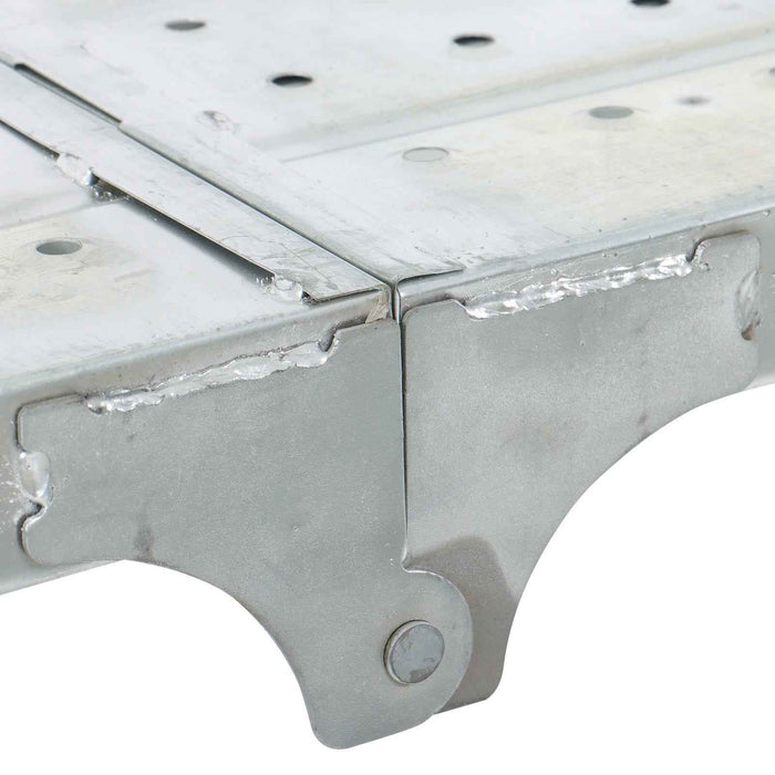 DURAFORCE Folding Scaffolding, 1.8m Adjustable Lift Height Work Platform Scaffold Portable