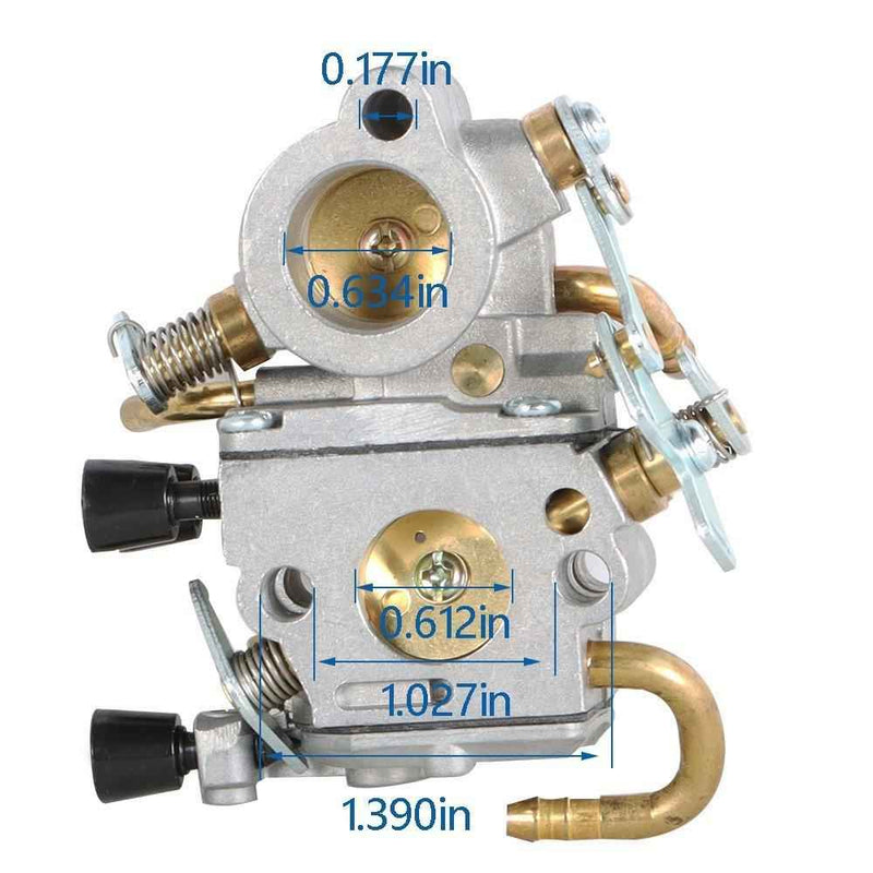 DURAFORCE Concrete Cut Off Saw Carburetor Kit For Zama C1Q-S118 TS410 42381200600 TS420