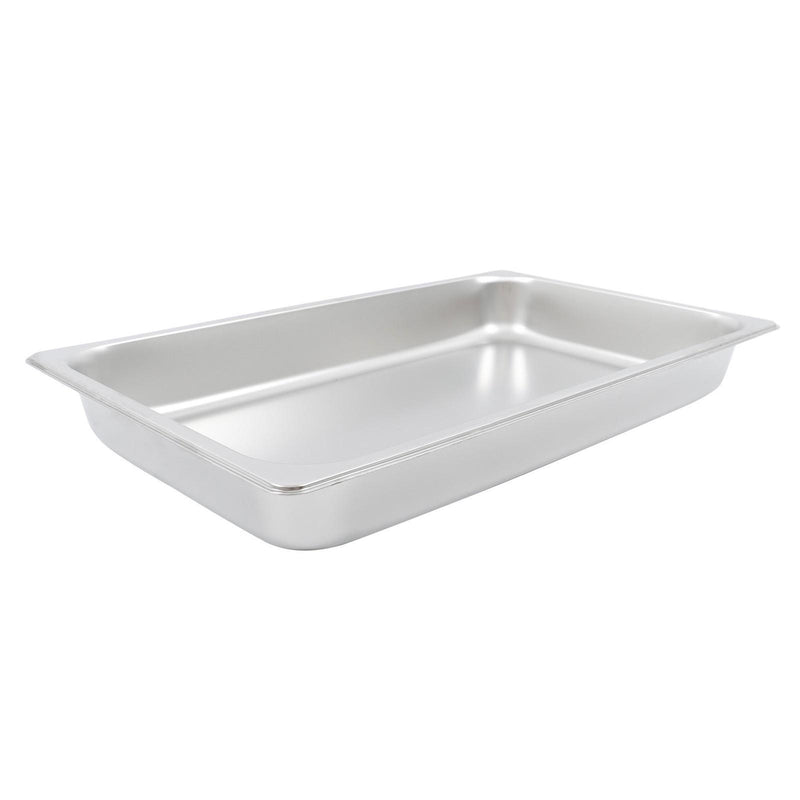 DURAFORCE 2 Pcs 1/1 Full Size 2.5" Deep Thickened Steam Table Hotel Pans Stainless Steel