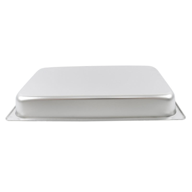 DURAFORCE 2 Pcs 1/1 Full Size 2.5" Deep Thickened Steam Table Hotel Pans Stainless Steel