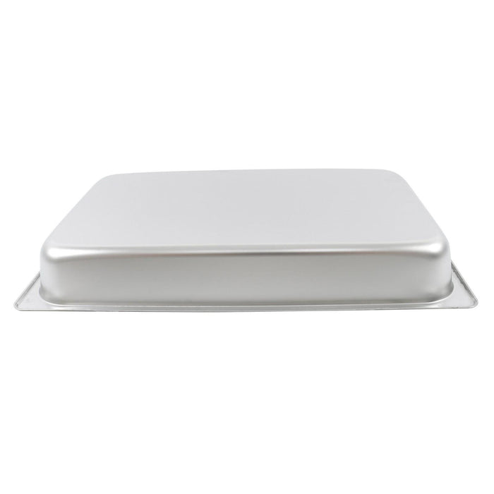 DURAFORCE 2 Pcs 1/1 Full Size 2.5" Deep Thickened Steam Table Hotel Pans Stainless Steel