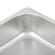 DURAFORCE 2 Pcs 1/1 Full Size 2.5" Deep Thickened Steam Table Hotel Pans Stainless Steel