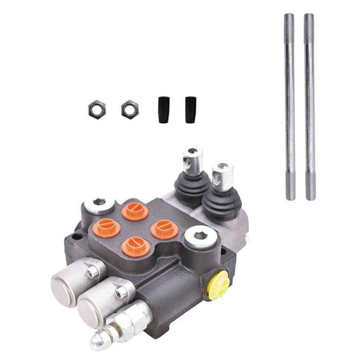 DURAFORCE 2 Spool 13 GPM Hydraulic Control Valve Double Acting SAE Ports 3600 PSI
