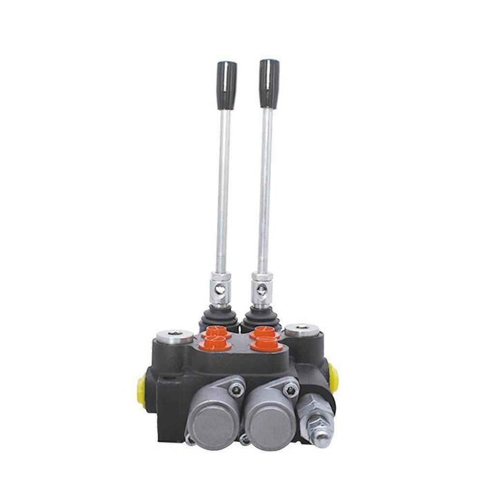 DURAFORCE 2 Spool 13 GPM Hydraulic Control Valve Double Acting SAE Ports 3600 PSI