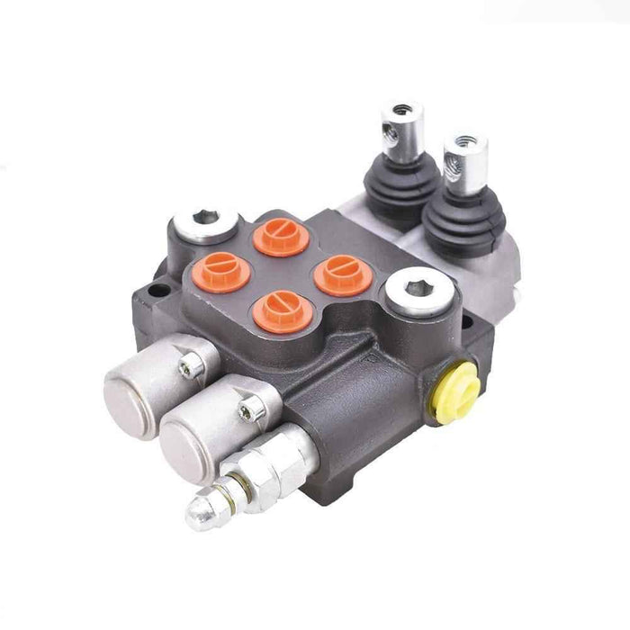 DURAFORCE 2 Spool 13 GPM Hydraulic Control Valve Double Acting SAE Ports 3600 PSI