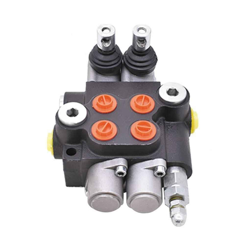 DURAFORCE 2 Spool 13 GPM Hydraulic Control Valve Double Acting SAE Ports 3600 PSI
