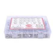 DURAFORCE M5 M6 M8 Nuts and Flanged Bolts Kit 240 PCS 304 Stainless Metric Assortment