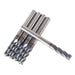 DURAFORCE 5Pcs 3/16" 4 Flute Regular Carbide End Mill 2" Overall Length TiALN COATED