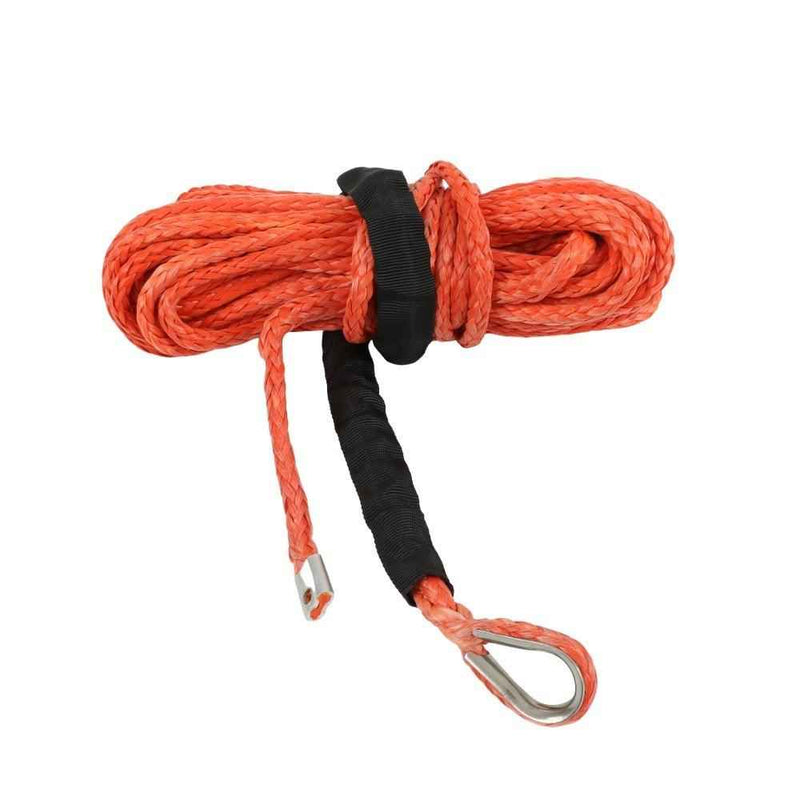 DURAFORCE Synthetic Winch Rope Line Recovery Cable for ATV UTV w/ Sheath 5/16"x50' 12000LB