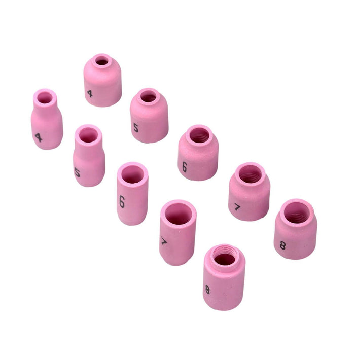 DURAFORCE for WP-17/18/26 81Pcs TIG Welding Torch Stubby Gas Lens Pyrex Glass Cup Kit