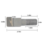 DURAFORCE Stump Grinder Teeth 2-7/8"Lx3/4"W for Baumalight Shaver JCB Bradco - 10 pack