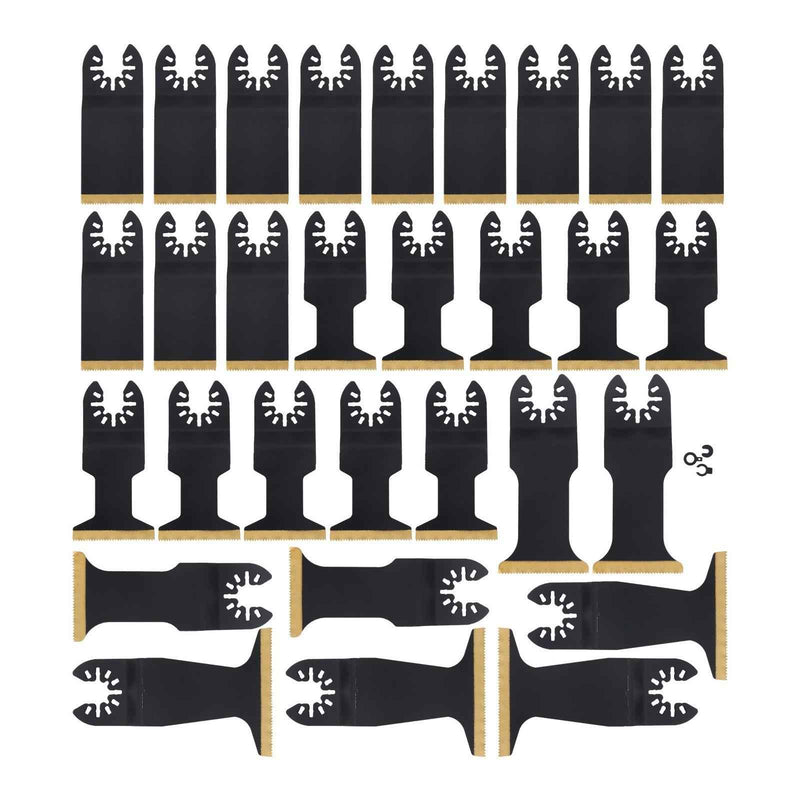 DURAFORCE Professional Steel Oscillating Tool Blade 30 Pieces 4 Types for Metal Nails