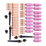 DURAFORCE Fit For WP-17/18/26 Back Cap/Collet Body 68Pcs TIG torch accessories gas_powered
