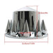 DURAFORCE Rear Axle Wheel Cover Spike Screw-on Lug Nut Cover Semi Truck Chrome 33 MM