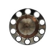 DURAFORCE Rear Axle Wheel Cover Spike Screw-on Lug Nut Cover Semi Truck Chrome 33 MM
