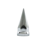 DURAFORCE Rear Axle Wheel Cover Spike Screw-on Lug Nut Cover Semi Truck Chrome 33 MM