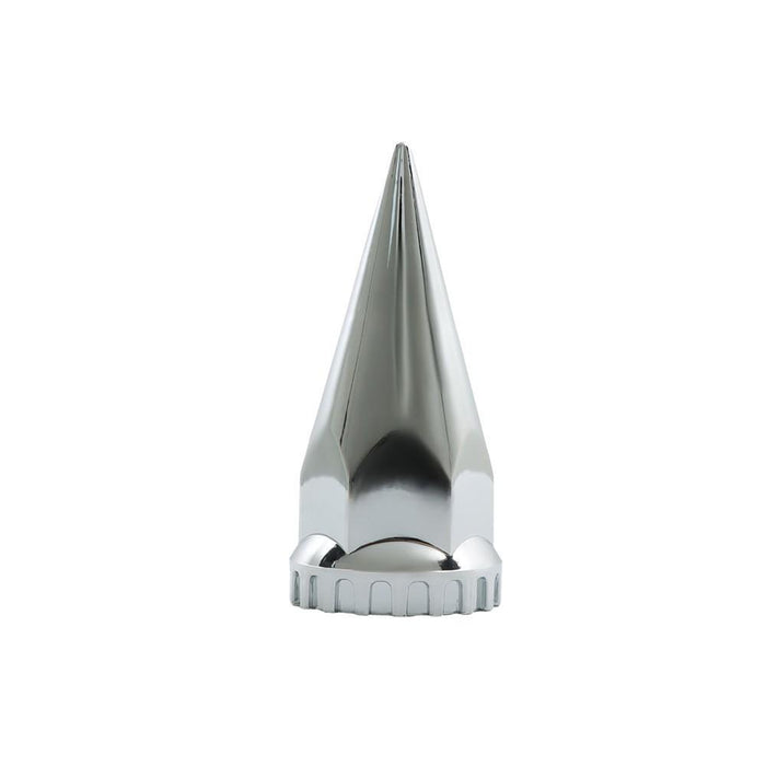 DURAFORCE Rear Axle Wheel Cover Spike Screw-on Lug Nut Cover Semi Truck Chrome 33 MM