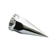 DURAFORCE Rear Axle Wheel Cover Spike Screw-on Lug Nut Cover Semi Truck Chrome 33 MM