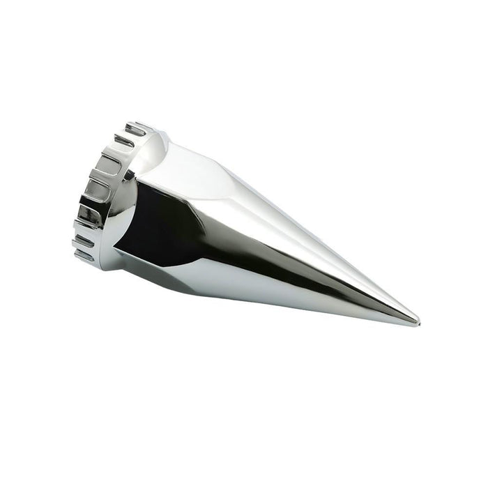 DURAFORCE Rear Axle Wheel Cover Spike Screw-on Lug Nut Cover Semi Truck Chrome 33 MM