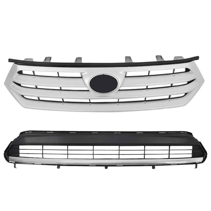 DURAFORCE Front Bumper Upper&Lower Grille 531010E020 For Toyota Highlander 2011-2013 Grill