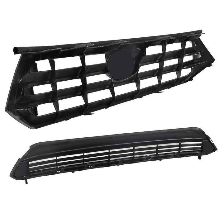 DURAFORCE Front Bumper Upper&Lower Grille 531010E020 For Toyota Highlander 2011-2013 Grill