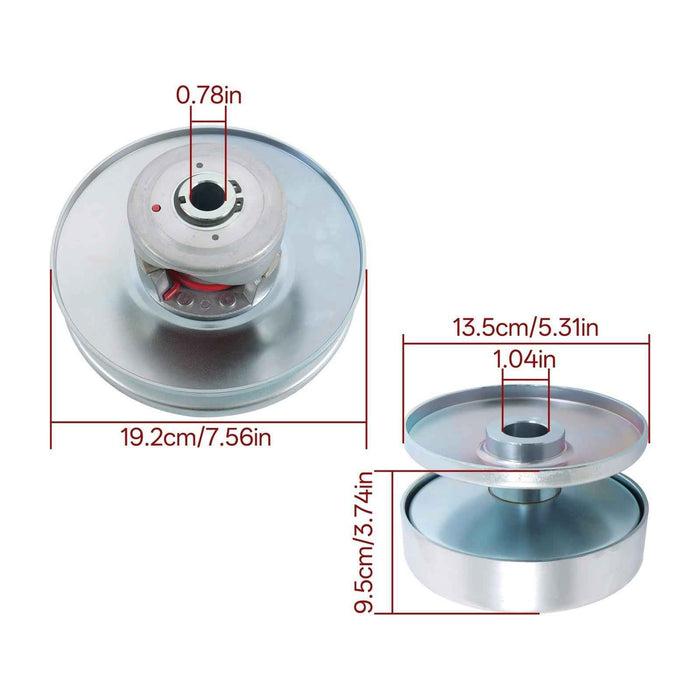 DURAFORCE 40 Series Torque Converter Kit Clutch Pulley 1" Driver 3/4" Driven US