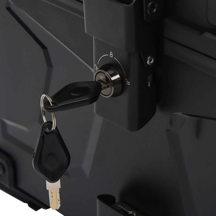 DURAFORCE With Security Lock Helmet Case Waterproof 45L Motorcycle Top Case Rear Tour Box