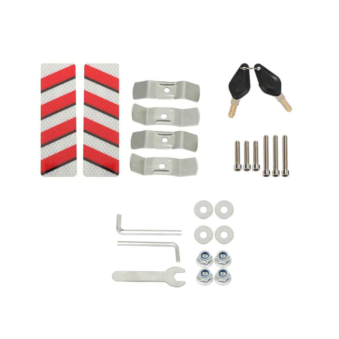 DURAFORCE With Security Lock Helmet Case Waterproof 45L Motorcycle Top Case Rear Tour Box