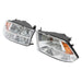DURAFORCE Halogen Headlights Assy For Dodge Ram 1500 2500 3500 2009-2018 Pair LH&RH Clear