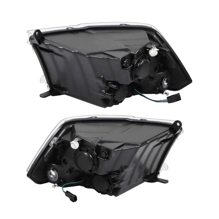 DURAFORCE Halogen Headlights Assy For Dodge Ram 1500 2500 3500 2009-2018 Pair LH&RH Clear