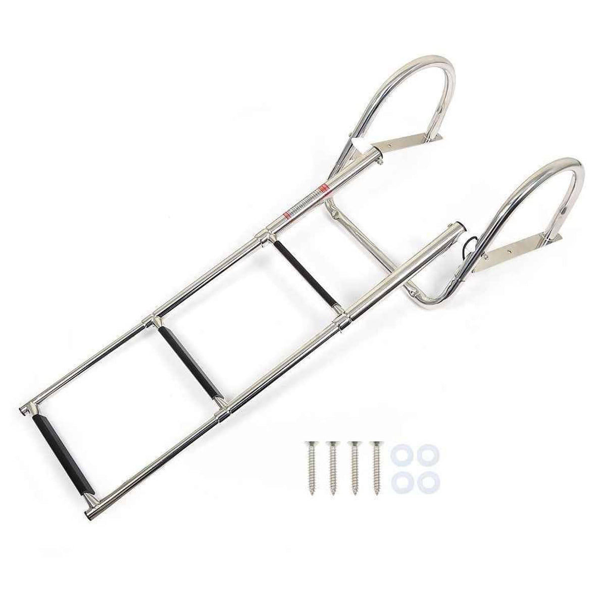 3-Step Stainless Steel Ship Ladder With Handrails For Marine Yacht New ...