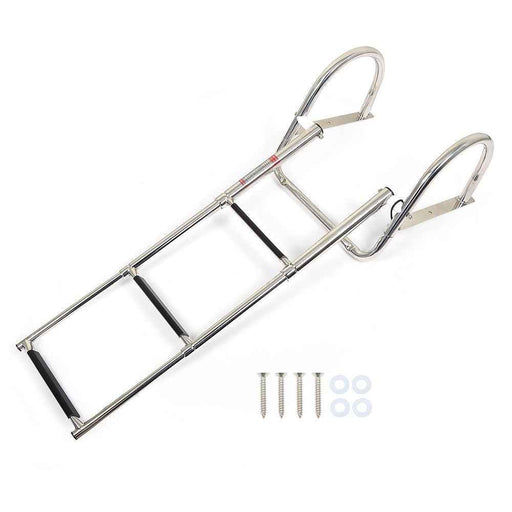 DURAFORCE 3-Step Stainless Steel Ship Ladder With Handrails For Marine Yacht New