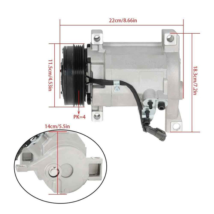 DURAFORCE A/C Compressor+Clutch For Chevrolet Suburban GMC Yukon Cadillac 2000-08 15-21127